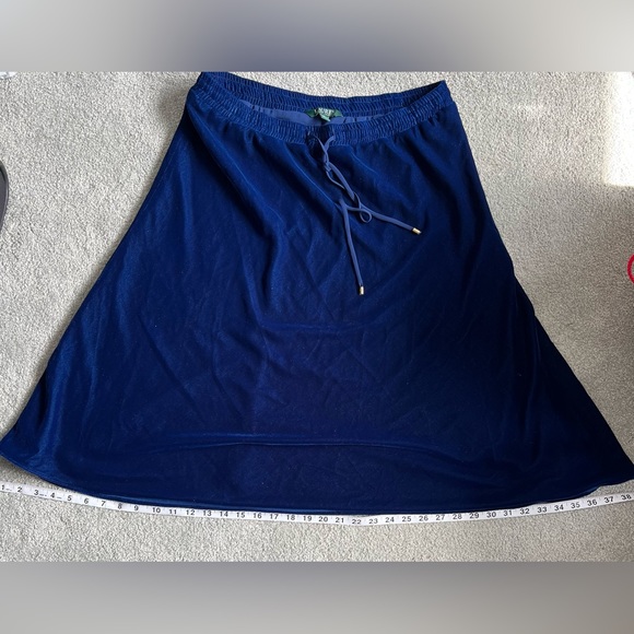 Womens Ralph Lauren Velvet mid length skirt sz M - Picture 6 of 8